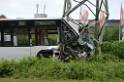 Schwerer Bus Unfall Koeln Porz Gremberghoven Neuenhofstr P325